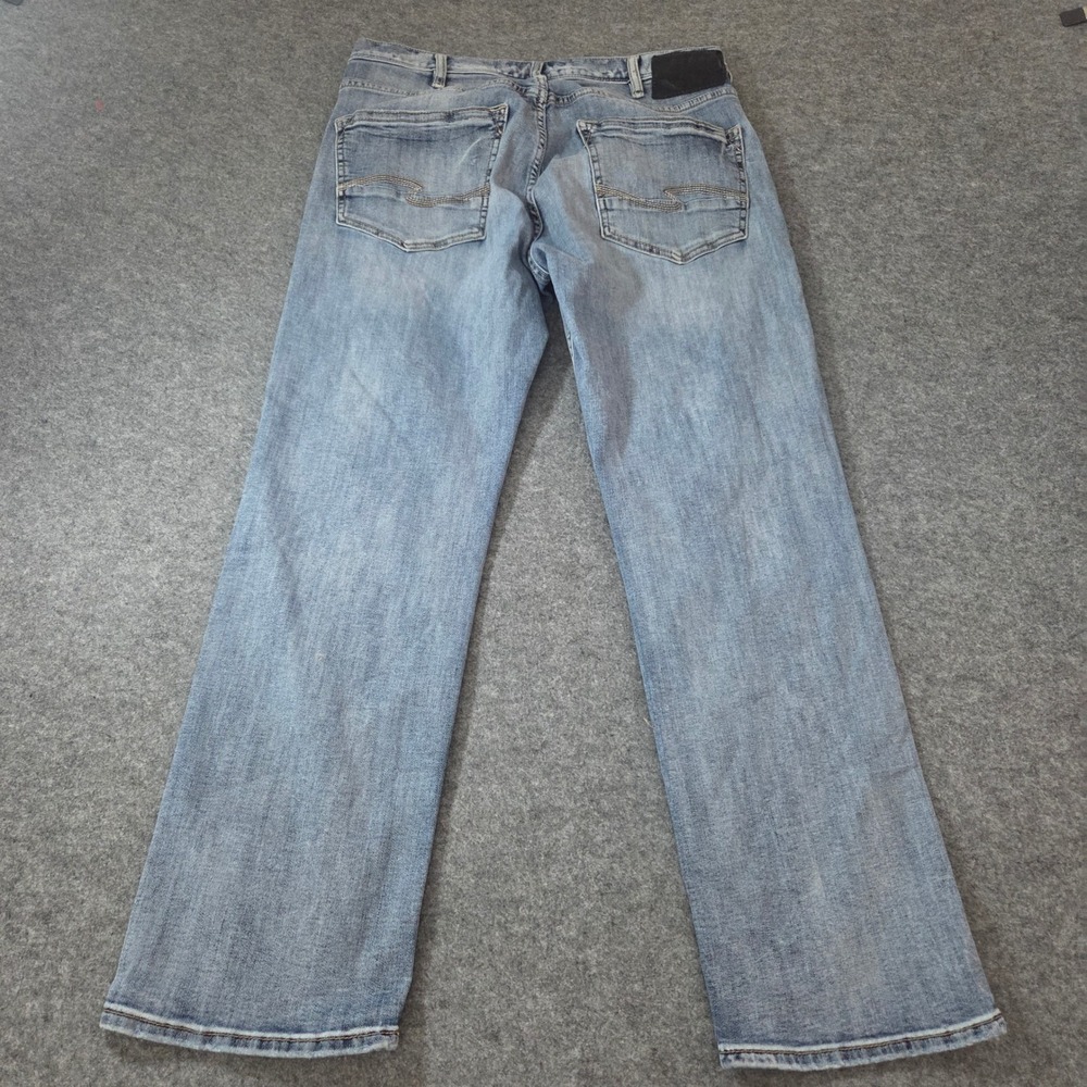 Silver Jeans Grayson Straight Leg Men's 32x30 Light Wash Stretch Denim Jeans - Picture 6 of 8